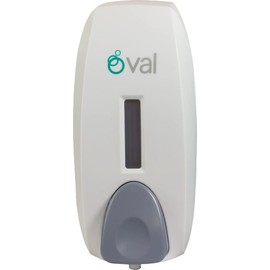 OVAL Dispensador de Jabón Espuma 750 ml | Despachador de Jabón Espuma Uso Rudo Plástico ABS | Dosificador de Espuma | Jabonera Espuma Color Blanco