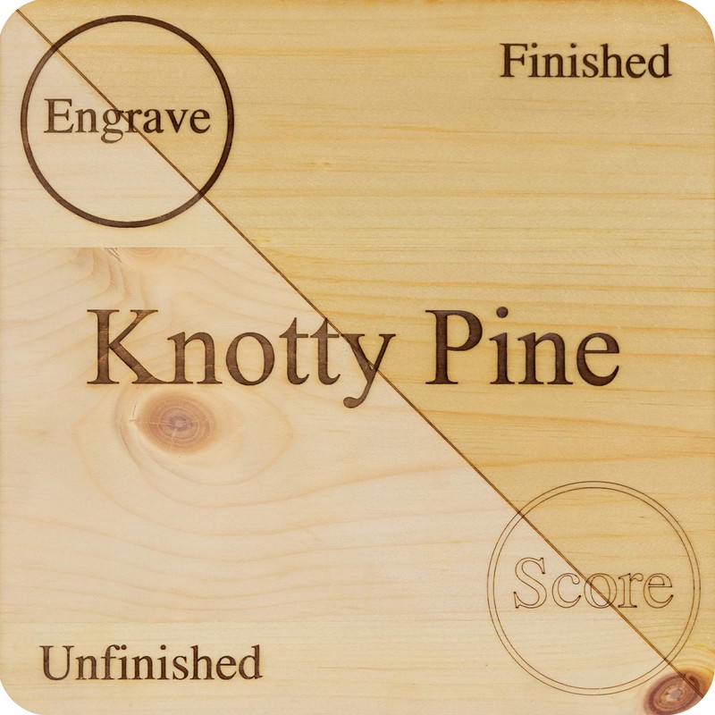 Knotty Pine 6 Sheets | 6mm 1/4th inch, 12”x19” Premium