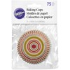 Wilton 0264505 75 Pieces Unbleached Strips Standard Baking Cup, Multicolour