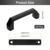 sourcing map 20 Pack Rectangular Plastic Pull Handle, 120mm/4.7 Inch