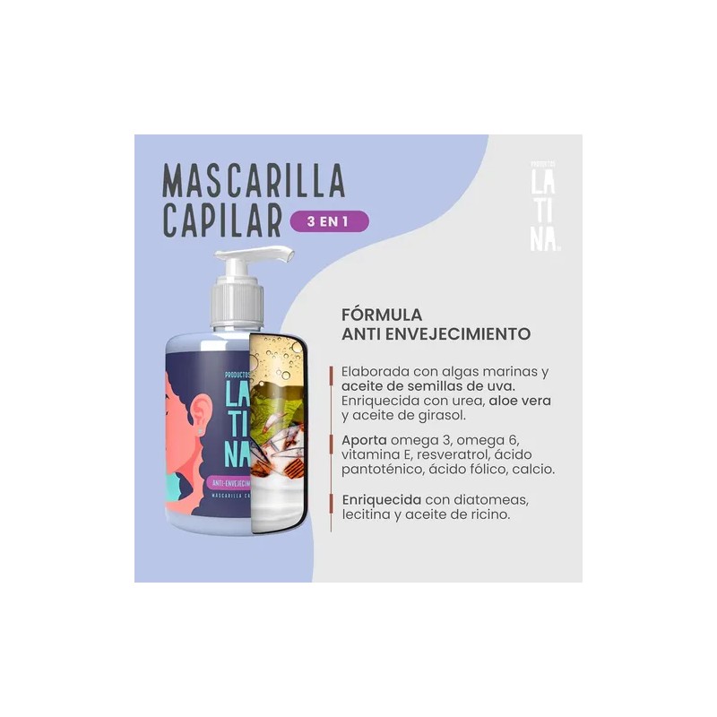 Kit Latina 4 Pzs Shampoo Anti Frizz Activa De Rizos