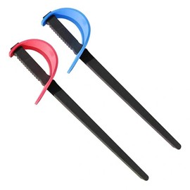 Vaveren Fencing Foam Sword Training Aid Props Sport Equipment Training Sword Practice for Kids Children Knight Dueling Rapier Pirate, Blue