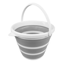 South Bend Components Collapsible Bucket with Handle 2.6 Gallons for Indoor/Outdoor Boating, Camping, and Fishing (1-Pack)