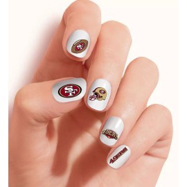 One Stop Nails San Francisco 49ers Waterslide & Clear Vinyl PEEL and STICK nail decals/sticker - 003, Waterslide