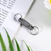 NQEUEPN Quick Release Keychain, Pull Apart Detachable Keychain Titanium Double
