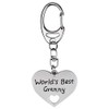World's Best Granny keyring - Gift by Metal Planet