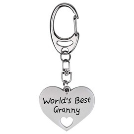 World's Best Granny keyring - Gift by Metal Planet