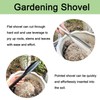 2Pcs Carbon Steel Shovels Set Leaf-Shaped Garden Trowel Weed Removal
