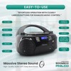 Philco Portable CD Player Boombox Bluetooth with Cassette Player All