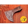 M DAMASCUS CUSTOM HANDMADE FORGED DAMASCUS STEEL AXE HEAD VIKING
