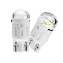 PIAA LEP138 Car Lamp & Bulb, Position Bulb, Room/License, LED, 6600K, 12V, 1.0W, 100lm, T10, Compatible with Vehicle Inspections, Pack of 2