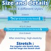 Junkin 8 Pcs Towel Band Beach Chair Clips Bands Rubber