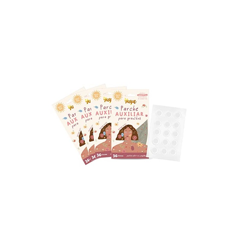 Republic Cosmetics Yuya 4 cajas Parche granitos 36 pzas c/u