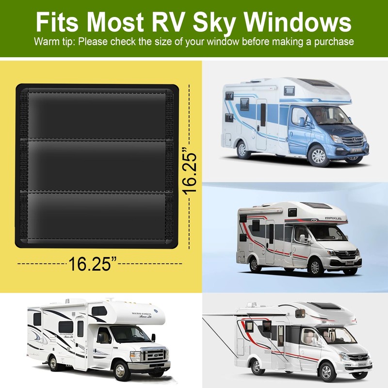 RV Skylight Cover, Vent Cover for Roof16 ¼ (L) x