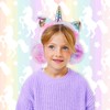 Unicorn Earmuffs for Kids, Foldable Ear Muffs Cute Winter Warm