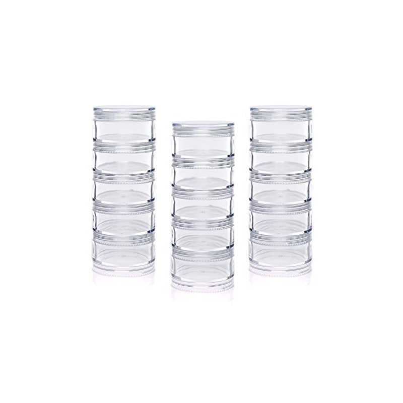 Baker Ross Stackable Tins with Screw Lids (Pack of 3)