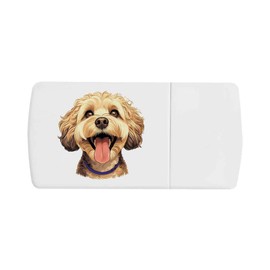 'Happy Cockapoo' Pill Box with Tablet Splitter (PI00030816)