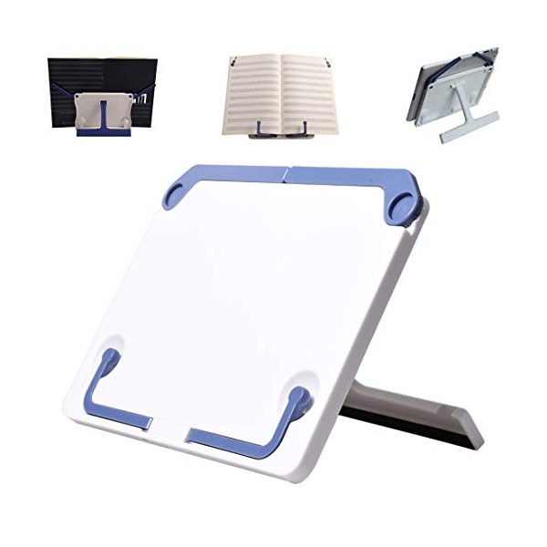 Lemical Desktop Sturdy Bookstand for Textbooks, Laptops, Reading Portable Folding
