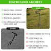 OJP 2 Pcs Ground Bow Holder, Rustproof Hunting Compound Bow