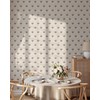 Coloritto Beige Retro Art Peel and Stick Wallpaper | Removable