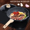 GiPP Ceramic Nonstick Deep Frying Pan Skillet, 12" Saute Pan