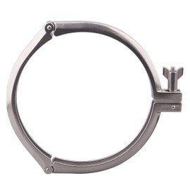 DERNORD 8 Inch Three Segment Sanitary Clamp Stainless Steel 304 Tri Clamp Clover ((Tri clamp: 8 Inch))