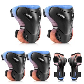 Knee Pads Children's Inline Skates Children's Knee Pads Elbow Pads Set for 3-6-13 Years Boys Girls Protective Equipment Protector Set for Roller Skates, Bicycle, Cycling, Skateboard, Scooter
