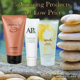NuSkin Body Butter, Sole Solution & AP 24 Whitening Toothpaste FAVORITES SET