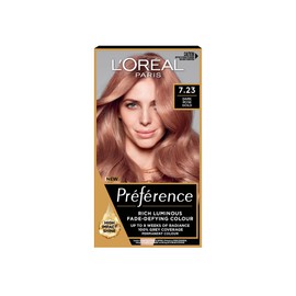 L'Oreal Paris Preference Hair Dye, Long Lasting, Luminous Permanent Hair Colour, 7.23 Bali