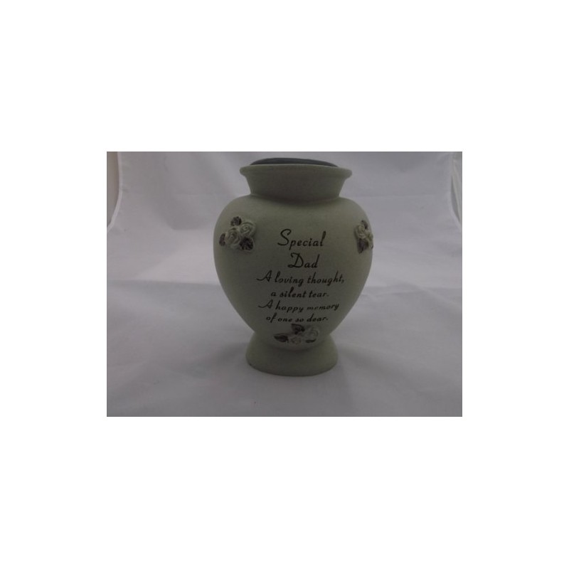 David Fischhoff Special Dad Heart Rose Bowl, Stone, Grey, 13