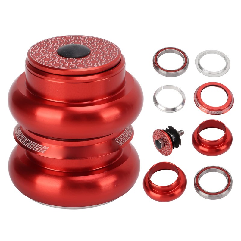 equlup Bicycle Headset, 34mm Bicycle Headset, Double Bearing, Bicycle Front