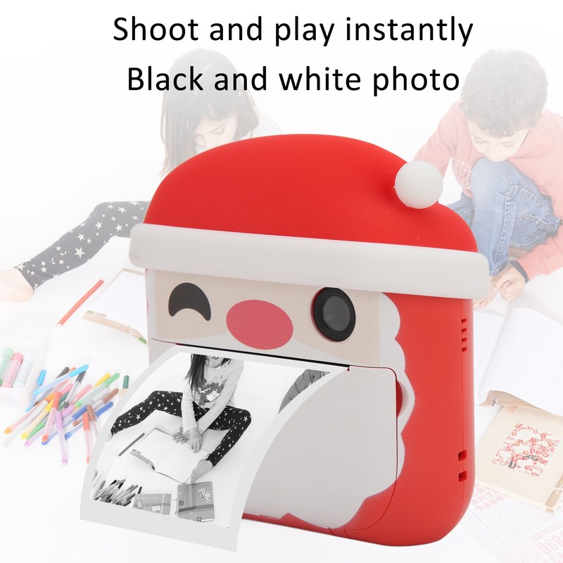 Instant Camera Mini Christmas Style HD Video Recorder Print Digital