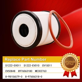 S1222-EV010 Crankcase Ventilation Filter Replace S1222-EV011 CV15011 CV50848 8976063180 ME302763 8981065790 Compatible with 6M60 HINO 228 268 338 358 368 Before 2020 Isuzu F Series GVD34 GVR34