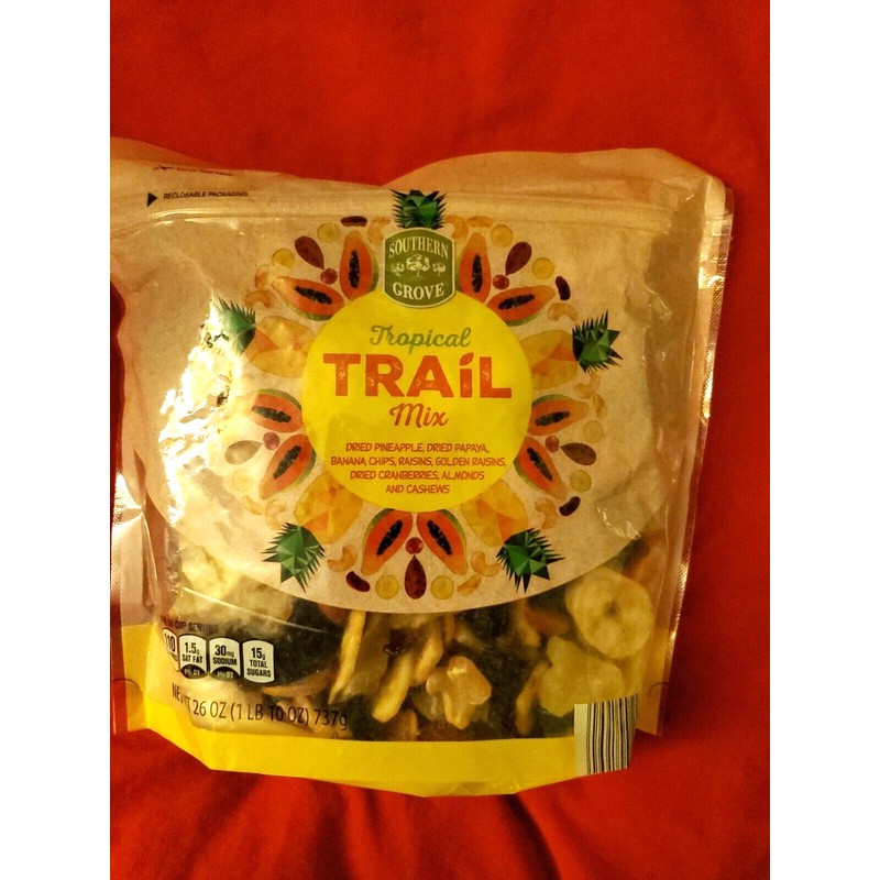 SOUTHERN GROVE 2 PACK TROPICAL TRAIL MIX WITH DRIED PINEAPPLE,PAPA
