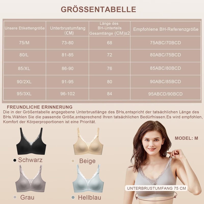 CYTMTZGA Mastectomy Bra Seamless Everyday Prostheses Post-Surgical Bra with Pockets