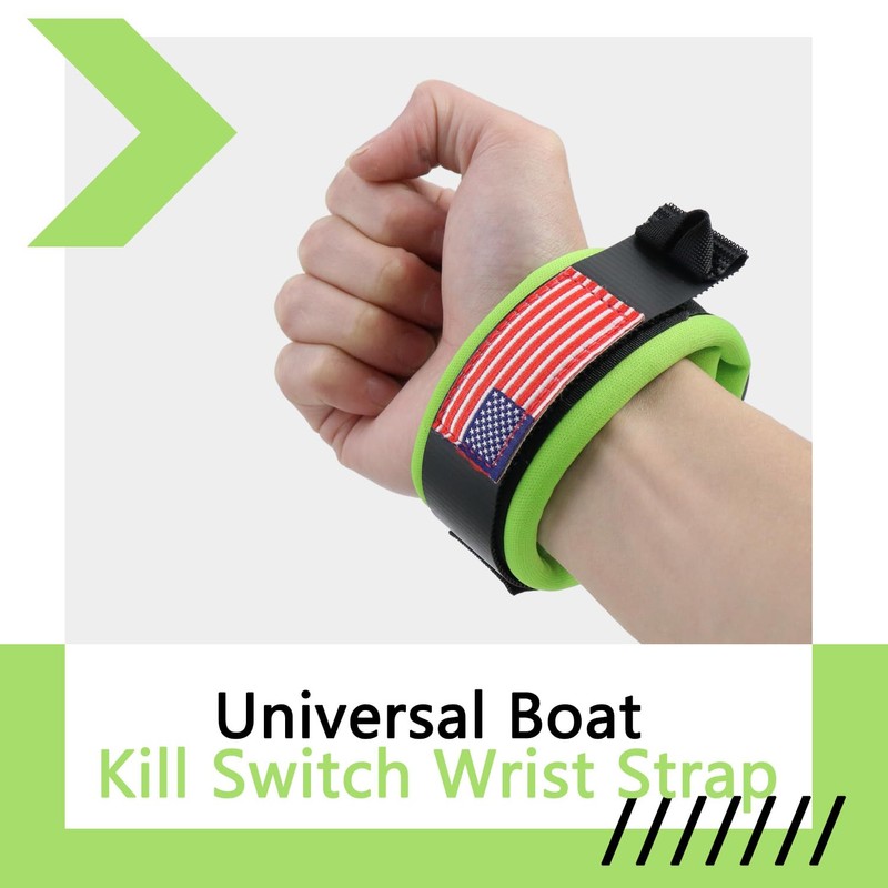 AFEISOL Universal Marine Boat Kill Switch Wrist Strap, Adjustable Jet