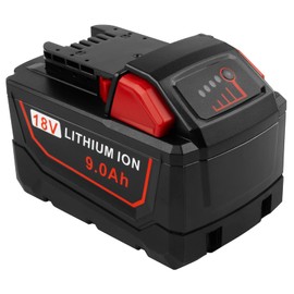 Cukect 9.0Ah 18V 48-11-1880 Replace for Milwaukee M18 Battery Compatible with 48-11-1850 48-11-1860 48-11-1845 48-11-1828 Cordless Power Tools Lithium Battery
