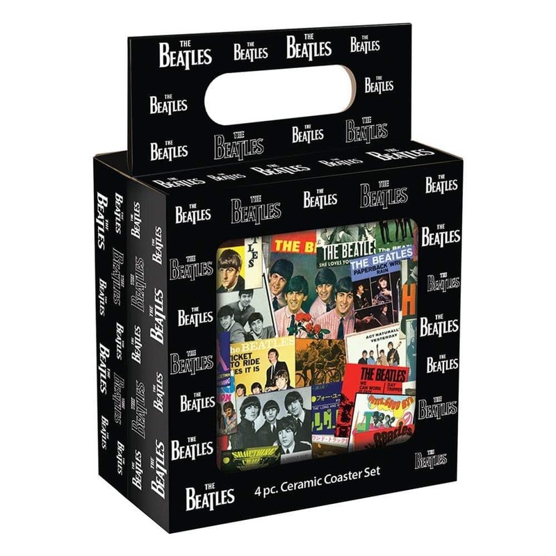 Vandor Beatles-Singles Collection-Ceramic Set of 4 Coaster Set, regular, multi