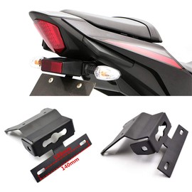 LEDISHUN Fenderless Kit Black License Plate Holder for Suzuki GSX250R (DN11A) 8BK-DN12B