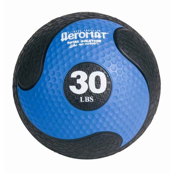Aeromat Deluxe Medicine Ball Color: Black/Blue (30 lbs)