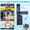 Breezefan Portable Fan - 4-Speed Handheld, Desk & Neck Fan,