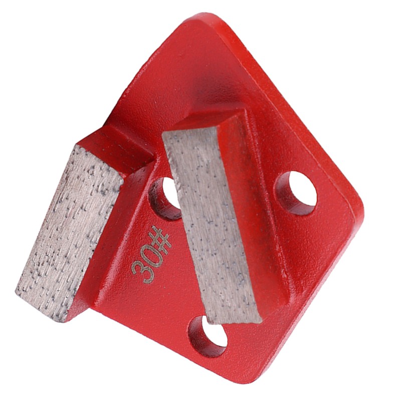 3PCS Trapezoid Diamond Floor Grinding Pad Disc #30 Grit Metal