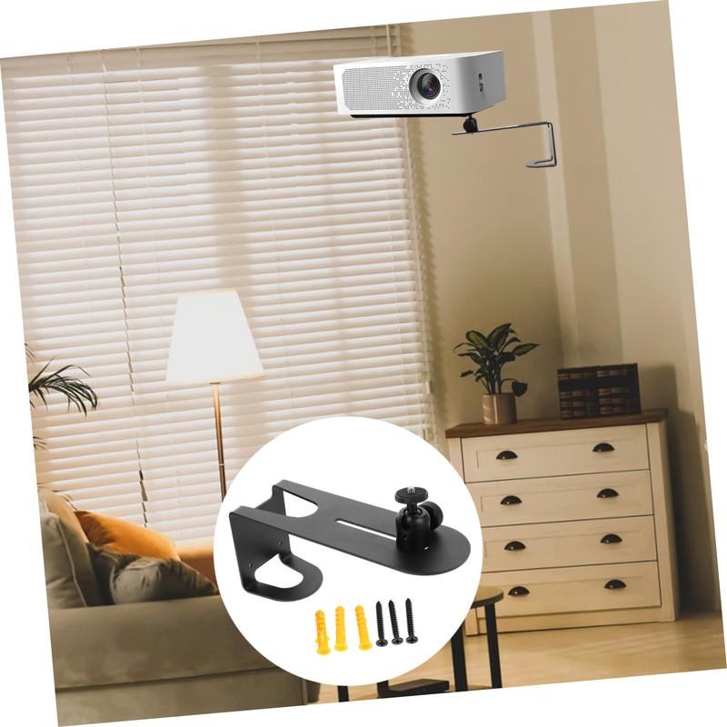 KOMBIUDA Adjustable Projector Stand Bracket Rotatable Wall Mount for Projectors