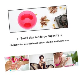 FOMIYES 4pcs Nail Art Soaker Bowls for Manicure Care Durable Nail Soaking Bowls for Dead Skin Removal for Home and Salon Use Simple Design for Diy