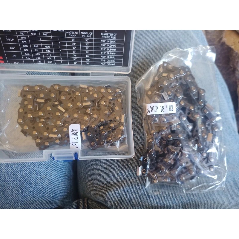 German steel 5-PACK 18" Chainsaw Chain Greenworks Masterforce 80V GCS80450