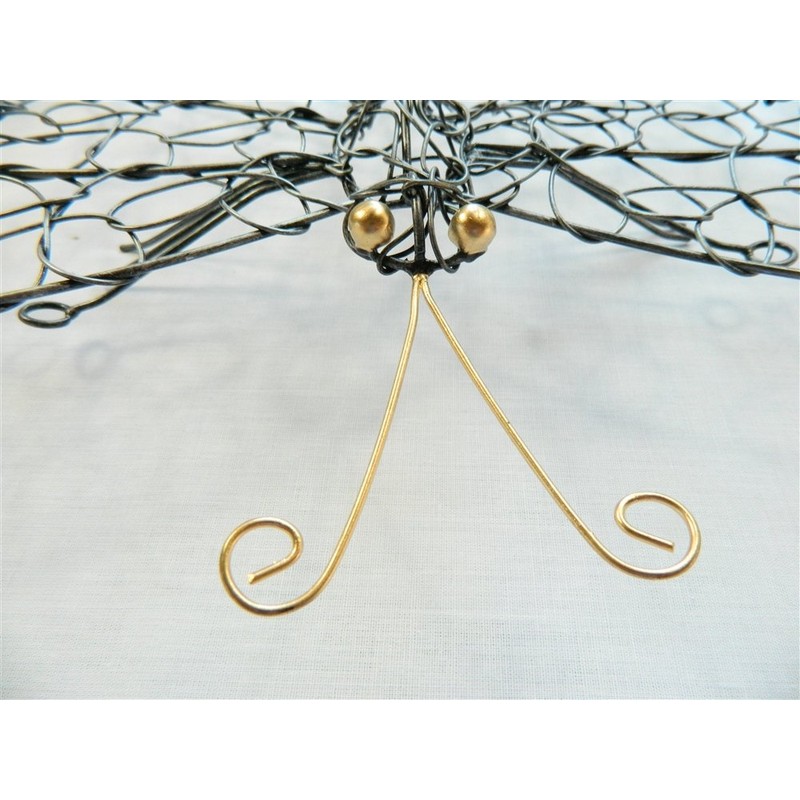 Thai Gifts Metal Wall Art Butterfly - Silver Wire Large