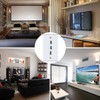 Halokny HDMI USB 3.0 Wall Plate - 3 Port Outlet