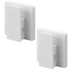 Yamazaki 5955 Film Hook, Wide Clip, Set of 2, White,
