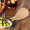 Fdit Cute Smiling Face Wooden Toothpick Cylinder Box Holder Outlet