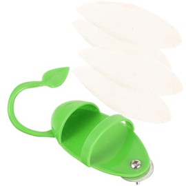 HOMSFOU Soporte para Comedero de Jaula para Pájaros Hueso de Sepia, Contenedor de Alimentos para Loros, Accesorio para Alimentación de Aves, Adecuado para Periquitos y Cacatúas, Fácil